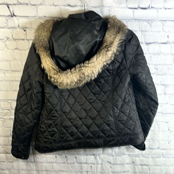 ✨ Banana Republic Hooded Quilted Puffer Jacket - Size Small, Perfect Condition - Picture 4 of 4
